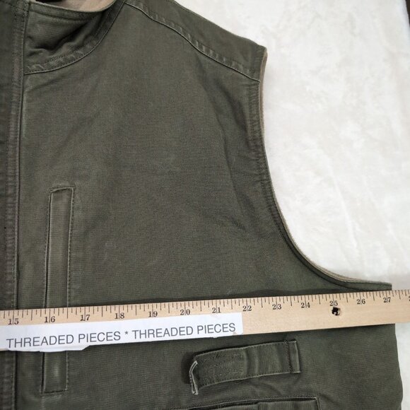 RedHead Utility Vest Mens 2XL Green Fleece Lined Hunting Camping Outdoor Travel - Picture 10 of 11
